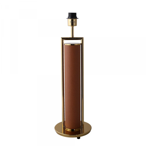 BASE PARA ABAJUR VENETO DOURADO E MARROM (D)20CM (A)60.5CM 1XE27 40W - MI010