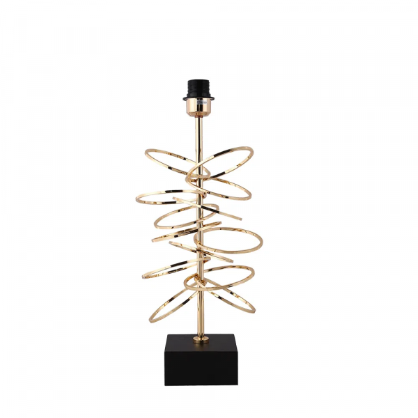 BASE PARA ABAJUR VENETO DOURADO (D)13CM (A)54CM 1XE27 40W - MI003