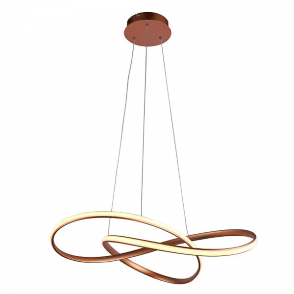 PENDENTE ATOM ROSE GOLD (D)63CM (A)15CM 1X36W 3000K 1188LM LED