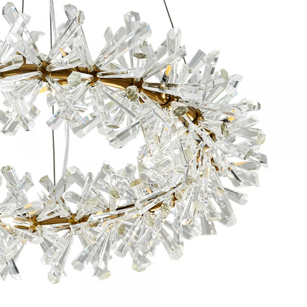 PENDENTE FLORA DOURADO E TRANSPARENTE (D)60CM (A)18CM 18XG4 54W - DY001S - 2