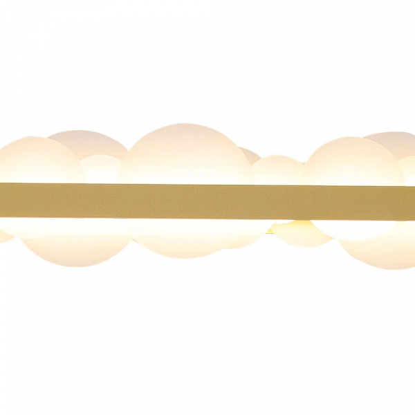 PENDENTE POEMA DOURADO E BRANCO (C)100CM (L)6CM (A)12CM 1X34W 3000K 1700LM - EG004 - 3