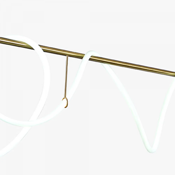 PENDENTE MANTRA DOURADO (C)140CM (A)30CM 1X40W 2700K 3000LM - OC012 - 2