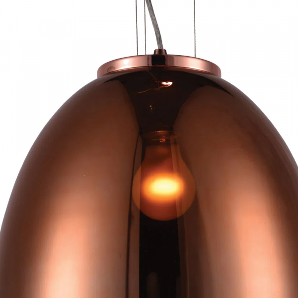 PENDENTE SONG D 30CM X 34CM 1XE27 127V / 220V COBRE - OD019B - 3