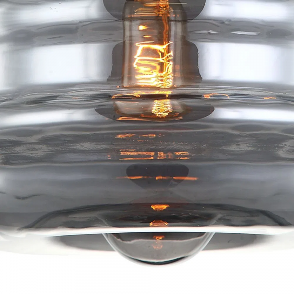 PENDENTE BANGKOK D 32CM X 37.7CM 1XE27 127V / 220V BRANCO E FUME - OP062S - 2