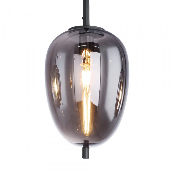 PENDENTE TRES PRETO E FUME (D)27CM (A)59.5CM 1XE27 40W - HC015 - 4