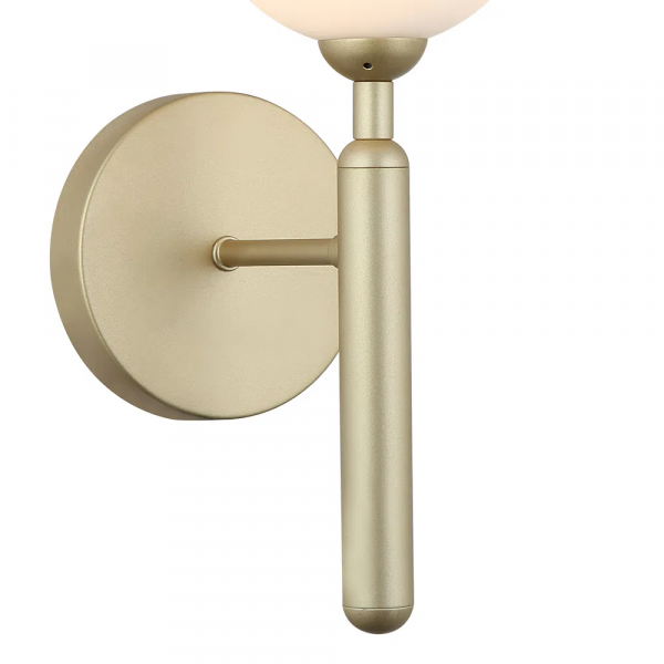 ARANDELA ABAPORU DOURADO E BRANCO (C)16CM (L)12CM (A)32CM 1XG9 25W - HL014 - 3