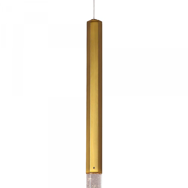 PENDENTE VITA BRONZE E TRANSPARENTE (D)3.2CM (A)51CM 1X4W 3000K 200LM - HM005S - 1