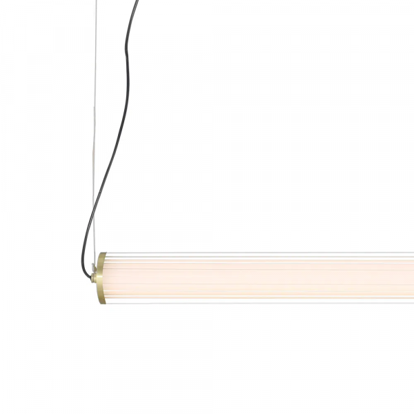 PENDENTE LAMPE BRONZE E TRANSPARENTE (C)125CM (L)7.35CM (A)7.35CM 1X45W 300 - HC001L - 2