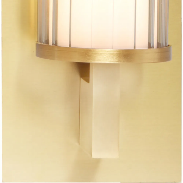 ARANDELA LAMPE BRONZE E TRANSPARENTE (C)38CM (L)10.5CM (A)11.5CM 1X8W 3000K - HC003 - 1