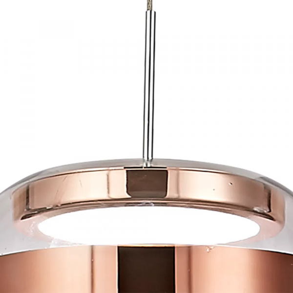 PENDENTE OTTO COBRE E TRANSPARENTE (D)19CM (A)11CM 1X9W 3000K 450LM - JO006E - 4