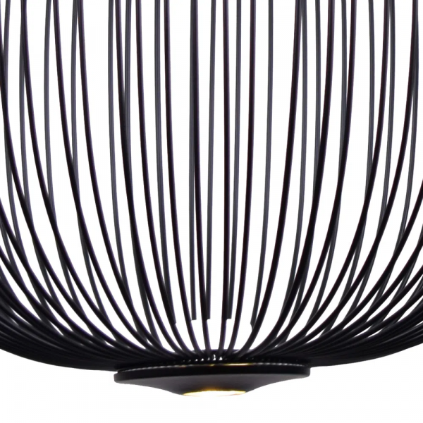 PENDENTE ARAL PRETO (D)53CM (A)55CM 2X4W 3000K 900LM - KE006B - 4