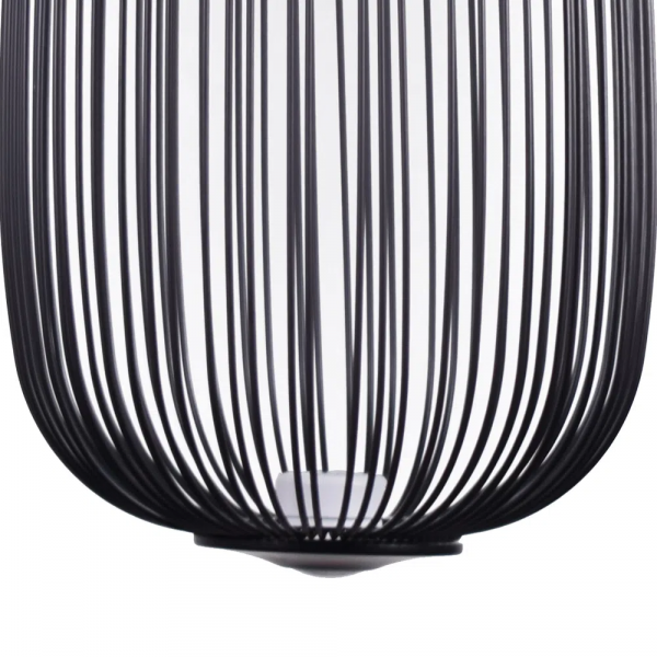 PENDENTE ARAL PRETO (D)33CM (A)70CM 2X4W 3000K 900LM - KE007B - 4