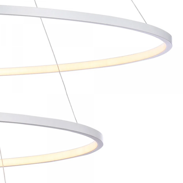 PENDENTE BIRDIE BRANCO (D)80 + 60 + 40CM (A)42CM 17W + 13W + 9W 3200K 3120L - KW002W - 4