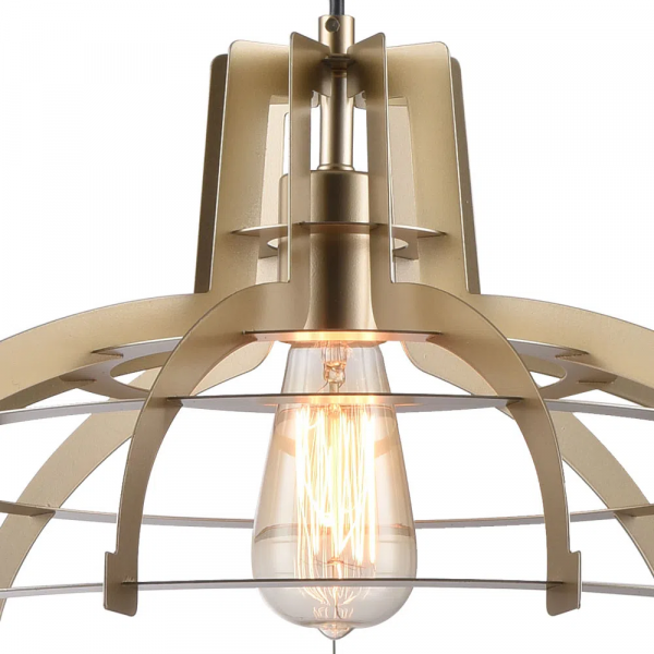 PENDENTE TAL D 49CM X 25CM 1XE27 127V / 220V DOURADO - KW003G - 4