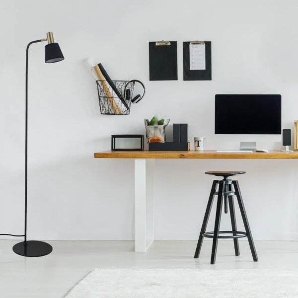 COLUNA PIPE DOURADO E PRETO (D)12CM (A)139CM 1XE14 40W - ME003 - 3