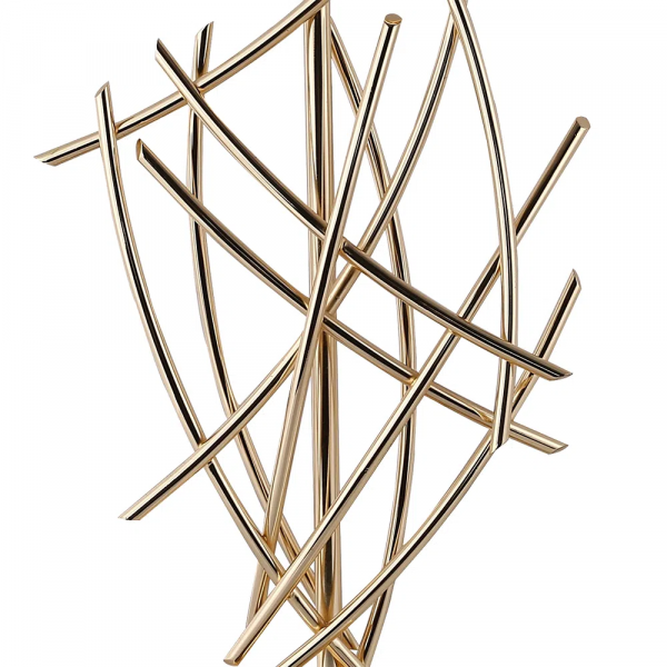 BASE PARA ABAJUR VENETO DOURADO (C)23CM (L)13CM (A)55CM 1XE27 40W - MI002 - 3