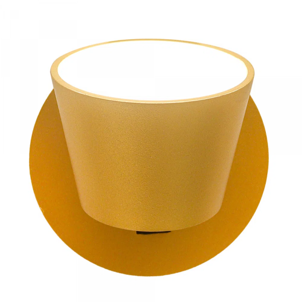 ARANDELA MEERA DOURADO E BRANCO (D)12CM (A)12CM 1X6W 3000K 240LM - ARANDELA MEERA DOURADO E BRANCO (D)12CM (A)12CM 1X6W 3000K 240LM - 3