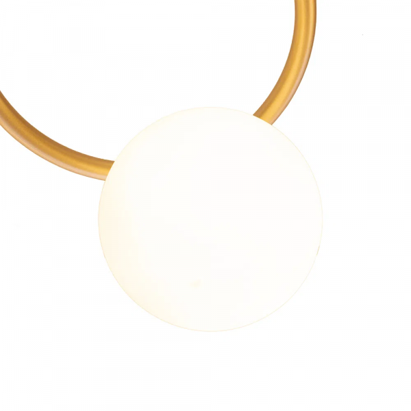 PENDENTE OXALA DOURADO E BRANCO (C)62.3CM (L)49.6CM (A)31CM 5XG9 125W - 3