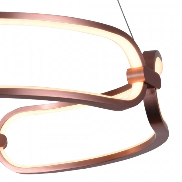 PENDENTE LUMINA ROSE GOLD (D)45CM (A)9.5CM 1X37W 3000K 1850LM - BB006E - 3