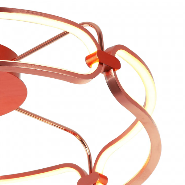 PLAFON DE SOBREPOR LÚMINA ROSE GOLD (D)60CM (A)17CM 1X45W 3000K 2250LM - BB016LE - 3