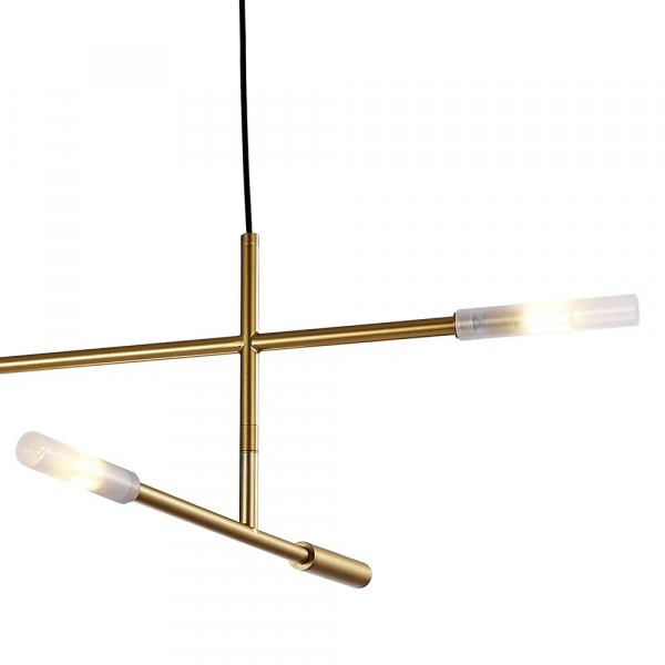 PENDENTE MALAGUETA DOURADO E BRANCO (C)72CM (L)112CM (A)43CM 4XG9 40W - GR002 - 2