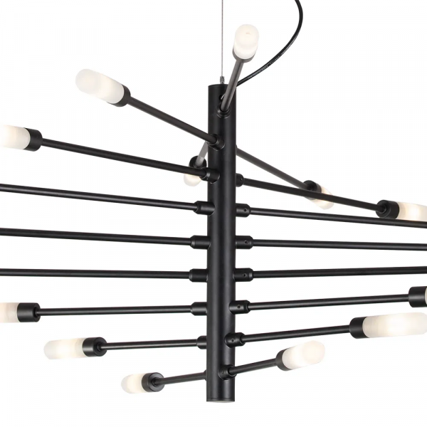 PENDENTE NEO PRETO E BRANCO (C)104CM (L)60CM (A)39CM 18XG9 450W - RE017L - 3