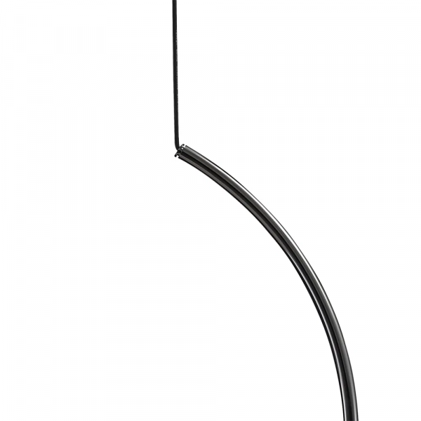 PENDENTE NERO CROMO NEGRO E BRANCO (C)62CM (L)33CM (A)66.2CM 5XG9 50W - MM002 - 3