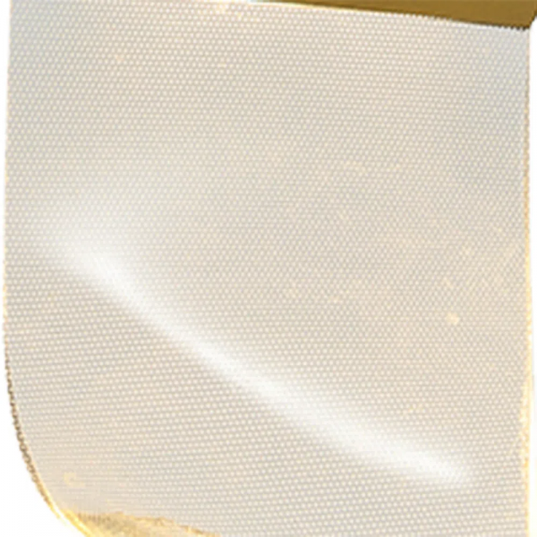 PENDENTE ONDA DOURADO E TRANSPARENTE (C)14.8CM (L)7CM (A)22CM 1X2.5W 3000K 125LM - OC008S - 4