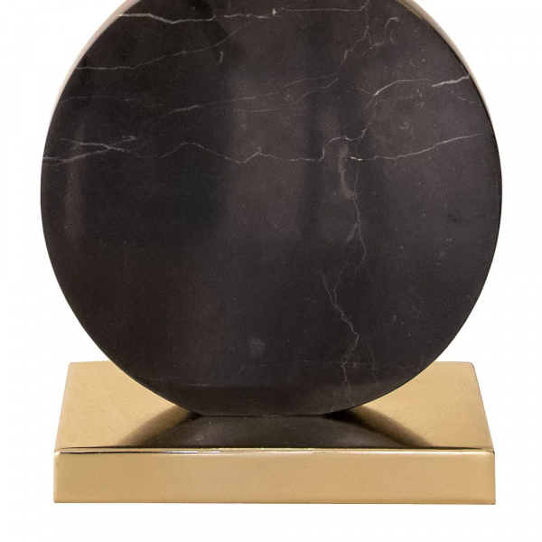 BASE PARA ABAJUR BIAGIO DOURADO E PRETO (D)22CM (L)12CM (A)37CM 1XE27 40W - GL016BG - 3