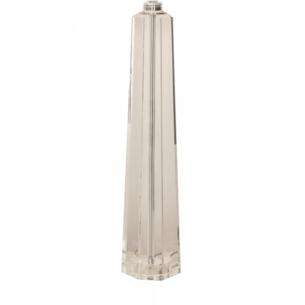 BASE PARA ABAJUR CLASSIC CROMADO E TRANSPARENTE (D)12CM (A)61CM 1XE27 40W - XL1152 - 2