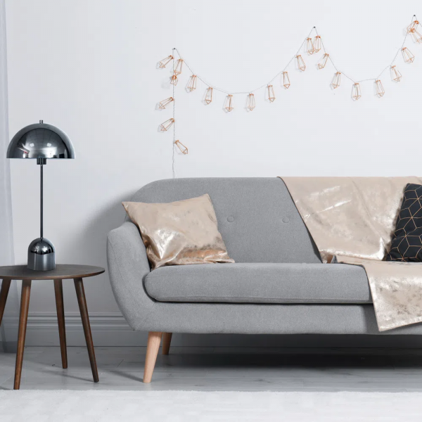 ABAJUR GLO CROMO NEGRO (D)30CM (A)50CM 1XE27 40W - GL014B - 3