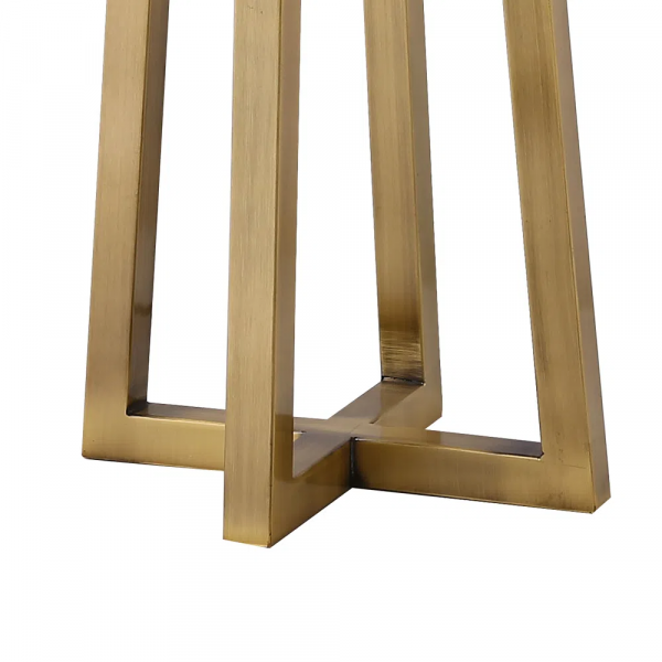 BASE PARA ABAJUR VENETO DOURADO (C)22CM (L)18CM (A)52.5CM 1XE27 40W - MI004 - 2