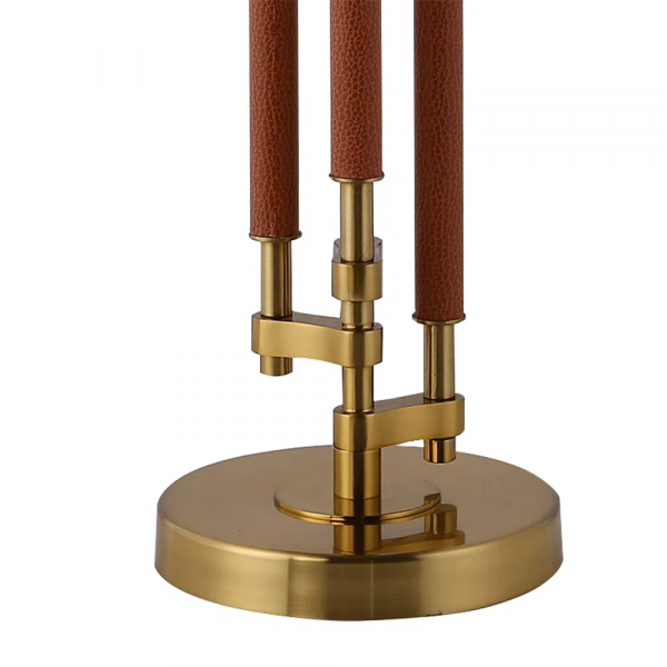 BASE PARA ABAJUR VENETO DOURADO E MARROM (D)17CM (A)58.5CM 1XE27 40W - MI009 - 3