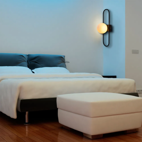 ARANDELA GUDE PRETO (C)18CM (L)12CM (A)44CM 5X5W G9 - 2