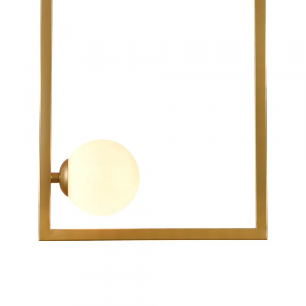 PENDENTE BALANÇO DOURADO E BRANCO (D)30CM (A)60CM 3XG9 75W - TR004 - 2