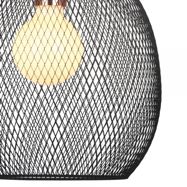 PENDENTE COPPER COBRE E PRETO (D)28CM (A)41CM 1XE27 40W - XN003 - 3