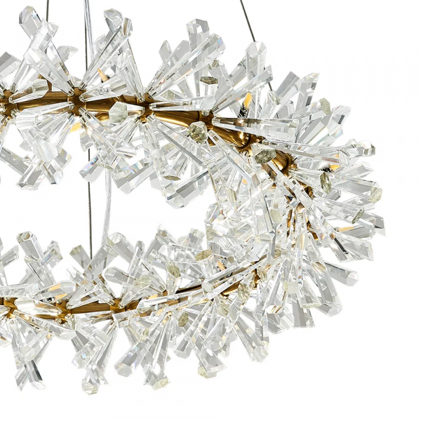 PENDENTE FLORA DOURADO E TRANSPARENTE (D)80CM (A)18CM 26XG4 78W - DY001L - 3