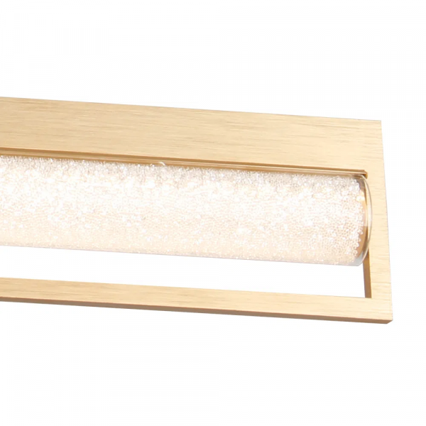 PENDENTE GLITTER DOURADO E TRANSPARENTE (C)76CM (L)6CM (A)13.5CM 1X20W 3000K 1000LM - HC009S - 2