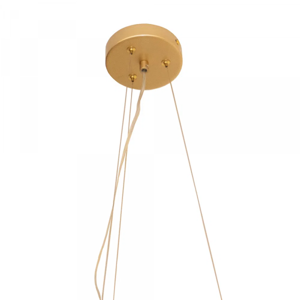 PENDENTE OXALA DOURADO E TRANSPARENTE (C)62.3CM (L)49.6CM (A)31CM 5XG9 125W - RE010S - 1