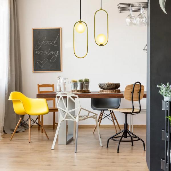 PENDENTE GUDE DOURADO (D)17CM (A)47CM 5X5W G9 - 3