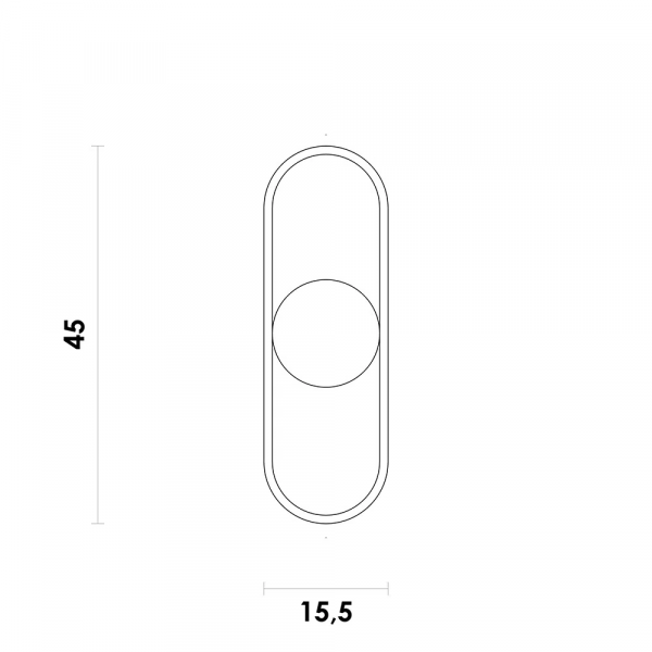 ARANDELA GUDE PRETO (C)18CM (L)12CM (A)44CM 5X5W G9 - 4