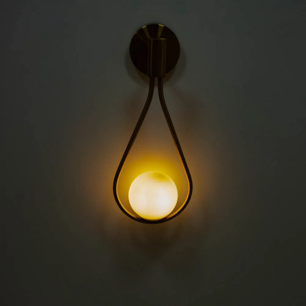 ARANDELA PINGO BRONZE E BRANCO (D)20CM (A)42CM 1XG9 25W - TR002 - 4