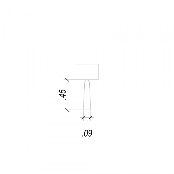 BASE PARA ABAJUR CLASSIC CROMADO E TRANSPARENTE (D)9CM (A)45CM 1XE27 40W - XL1151 - 4