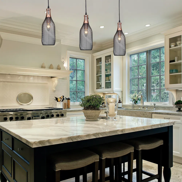 PENDENTE COPPER COBRE E PRETO (D)12CM (A)31CM 1XE27 40W - XN004 - 4