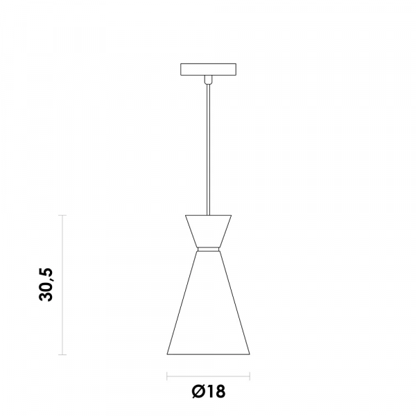 PENDENTE SET BRANCO E NICKEL (D)18CM (A)3.5CM 1X40W E27 - 3