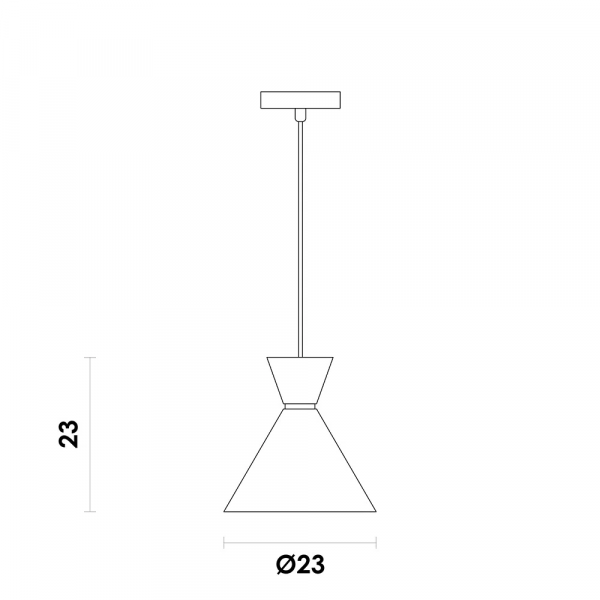 PENDENTE SET PRETO E COBRE (D)23CM (A)23CM 1X40W E27 - 5