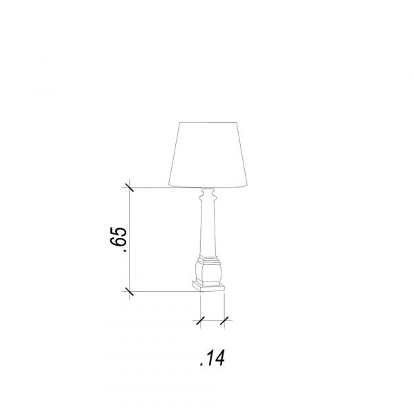 BASE PARA ABAJUR CLASSIC CROMADO E TRANSPARENTE (C)14CM (L)14CM (A)65CM 1XE27 40W - XL1155 - 5