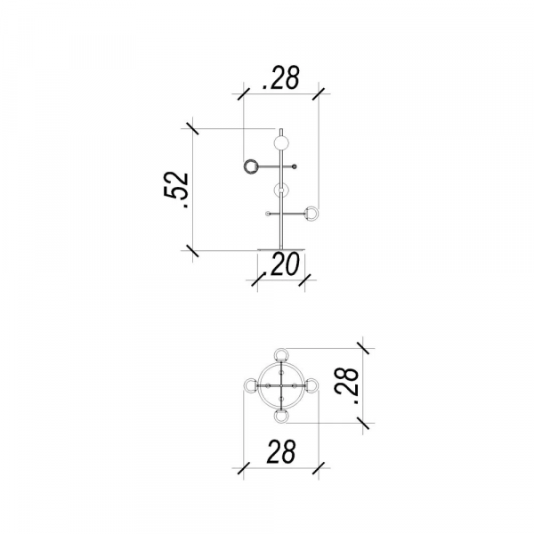 ABAJUR FUXICO DOURADO E PRETO E BRANCO (D)28CM (A)52CM 4X3W 3000K 600LM - JU004 - 4