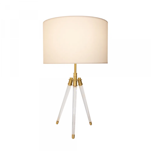 BASE PARA ABAJUR VENETO DOURADO E TRANSPARENTE (C)29.5CM (L)25.5CM (A)59.5CM 1XE27 40W - MI006 - 4