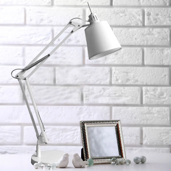 ABAJUR SCOPE BRANCO E BRANCO (D)15CM (A)72CM 1XE27 40W - HU3002W - 5